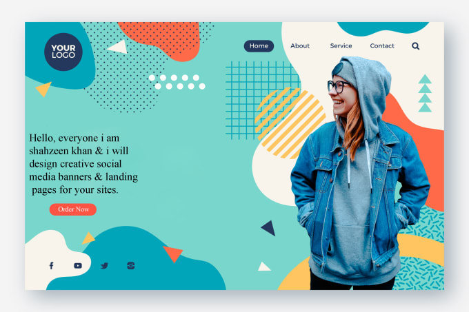 Design stunning and creative social media banners and landing pages by Shahzeenkhan100