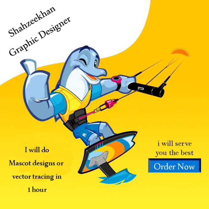 Do stunning mascot design, vector tracing or redesign anything in 1 hour by Shahzeenkhan100