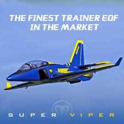 FMS 70mm Ducted Fan EDF Super Viper Jet Trainer Blue 6S 6CH with Retracts Flaps EPO PNP RC Airplane  Profile Picture
