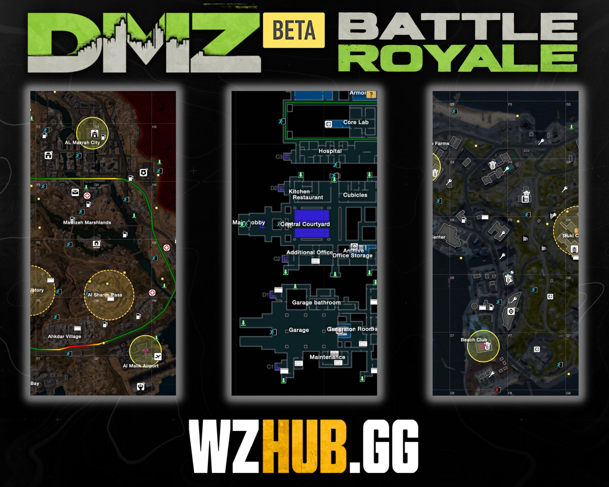 DMZ and BR Interactive Tactical Maps for Warzone 2.0