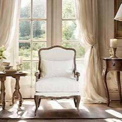 White Linen Armchair | Manoir Profile Picture