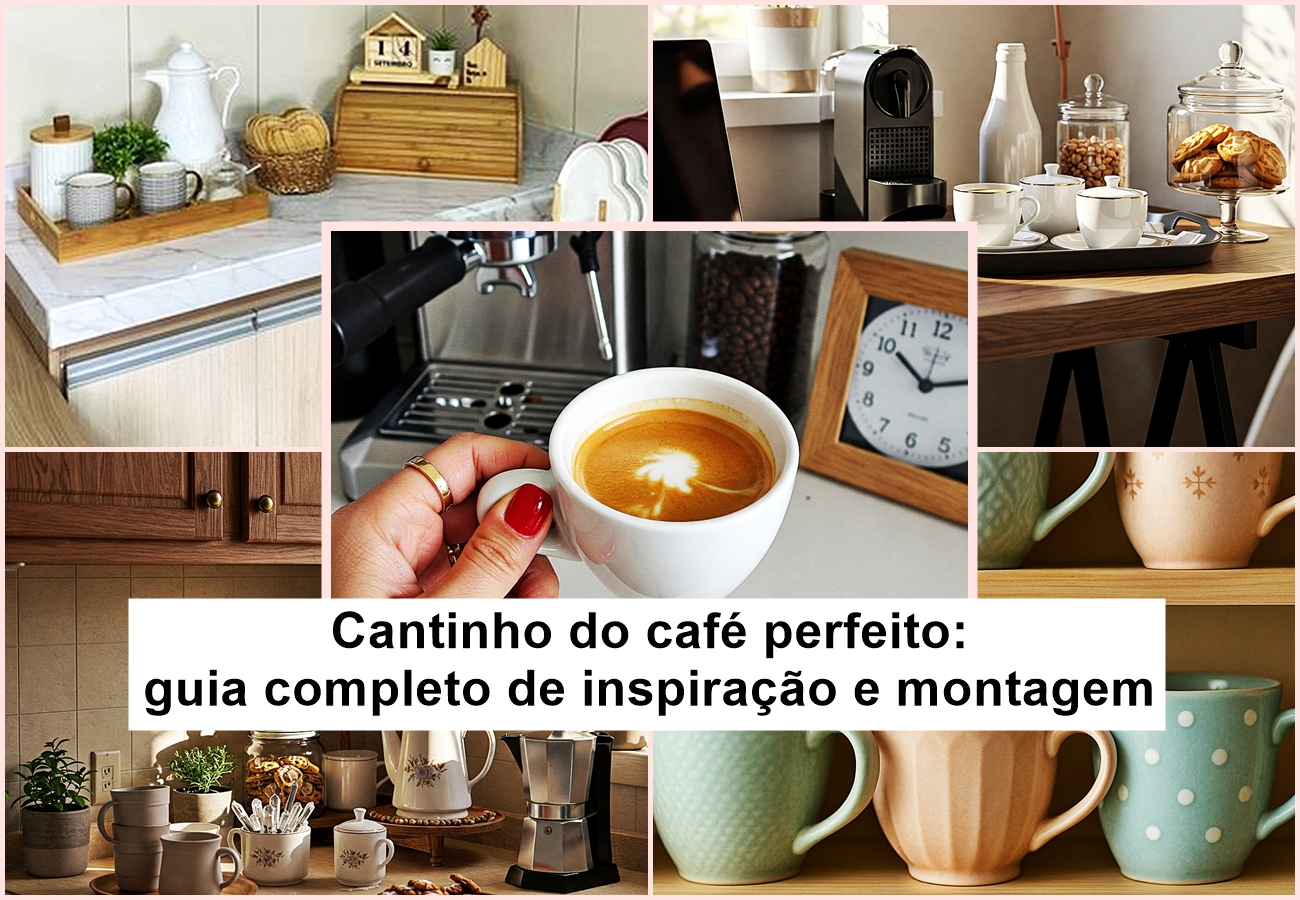 Cantinho do café perfeito: guia completo de inspiração e montagem - Decoração para Casa