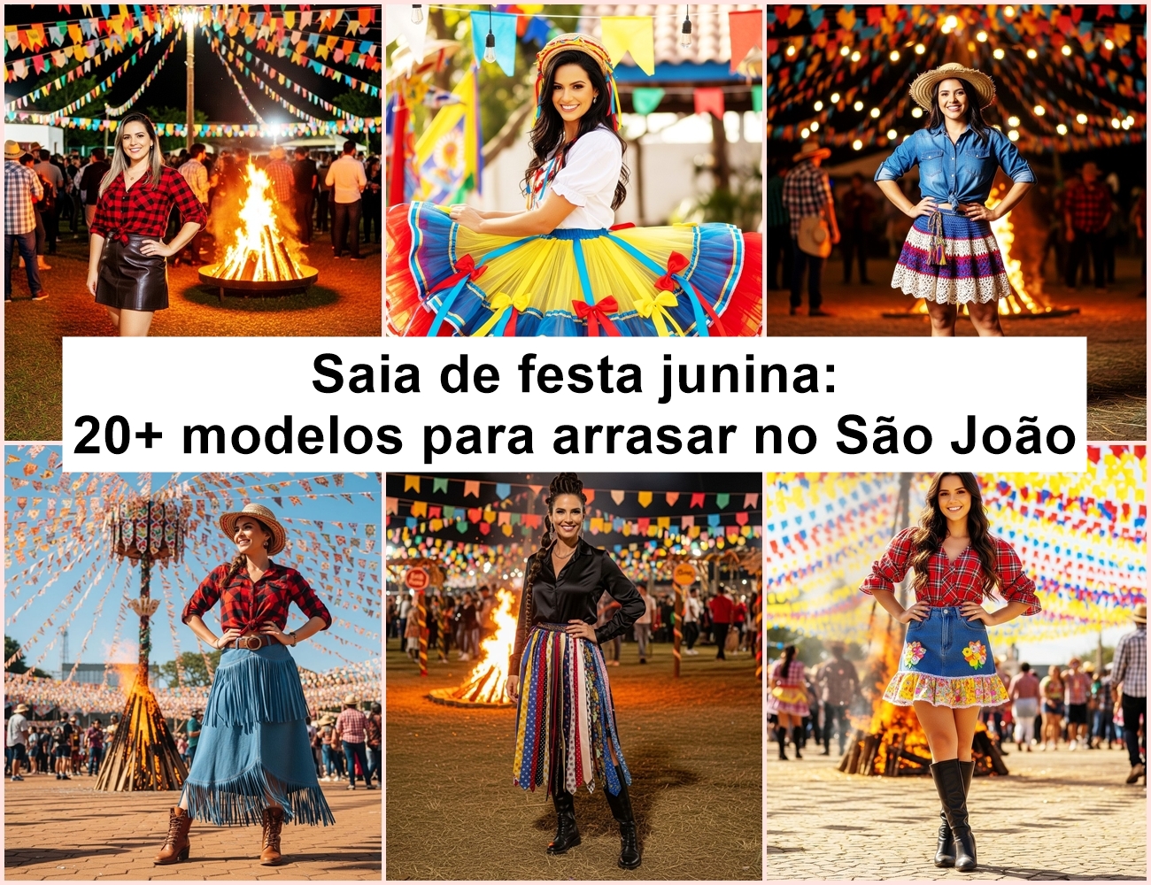 Saia de festa junina: 20+ modelos irresistíveis para arrasar no São João 2025 - Solteiras Noivas Casadas